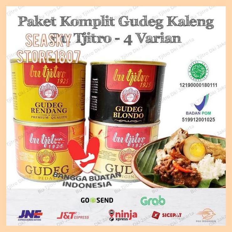 

[ GUDEG KALENG BU TJITRO PAKET HEMAT ALL VARIAN 100% ASLI PRODUKSI BARU - KOMPLIT 4 RASA]