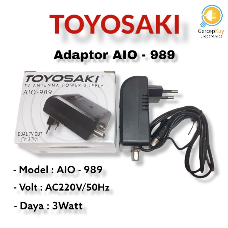 Adaptor Antena Toyosaki AIO - 989 / Booster antena AIO 220 / 235