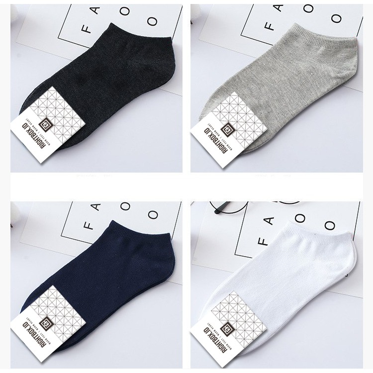  Kaos  kaki  pendek  semata kaki  Warna  Hitam  Putih dan Abu 