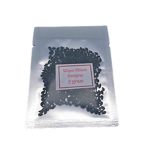 

Biji Wijen Hitam Sangrai 2 gram black sesame seed roasted bumbudapurbintang