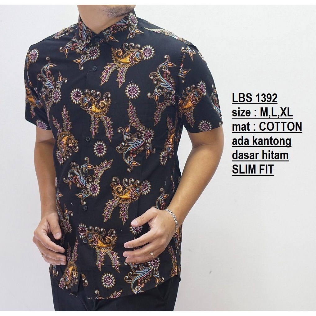 KEMEJA BATIK PRIA SLIM FIT COLINDION BAJU BATIK PRIA SLIM FIT CS02