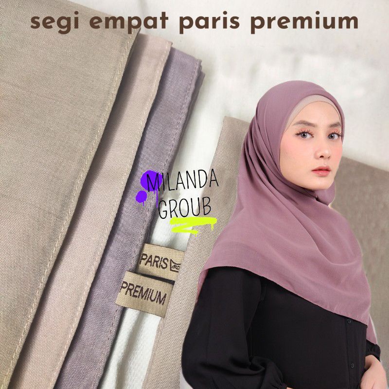 Hijab Paris Premium Segiempat Voal 110X110 CM