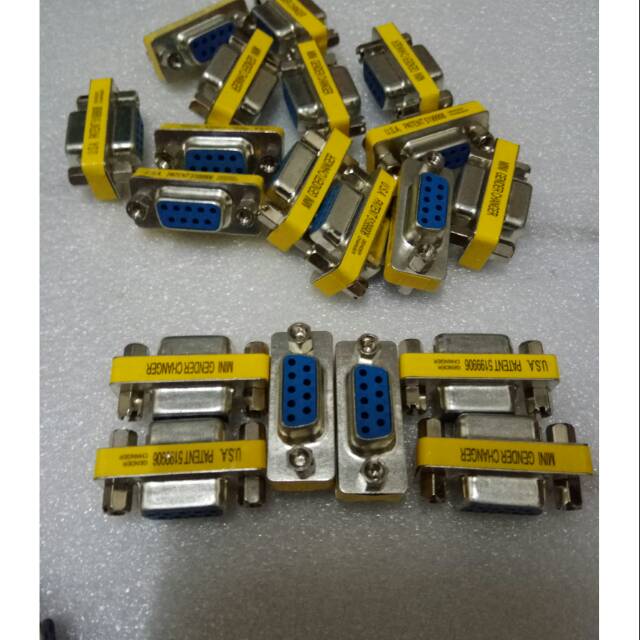 GENDER SERIAL FEMALE FEMALE / KONEKTOR DB9 FEMALE FEMALE / CONNECTOR 9 PIN