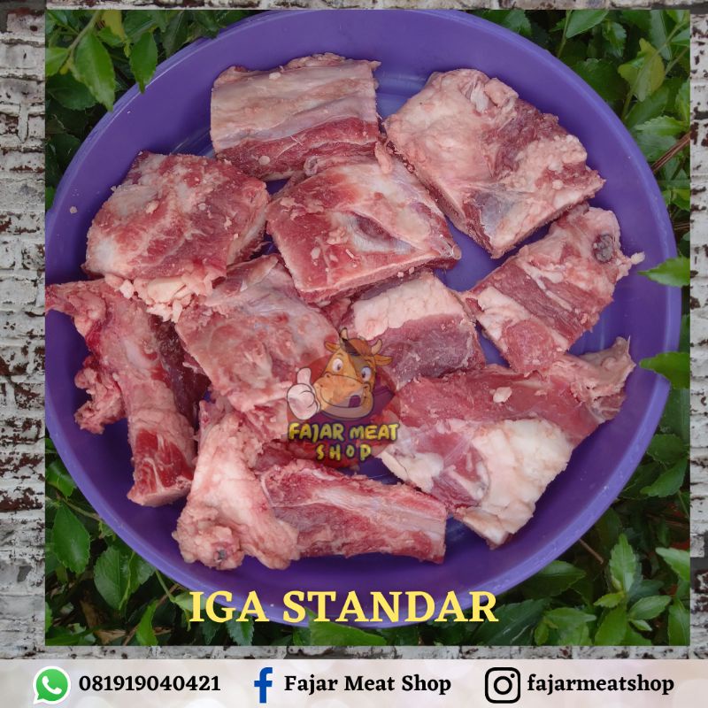 

DAGING IGA SAPI/TULANG IGA SAPI STANDAR GRADE C/BRISKET SAPI (500/1Kg)