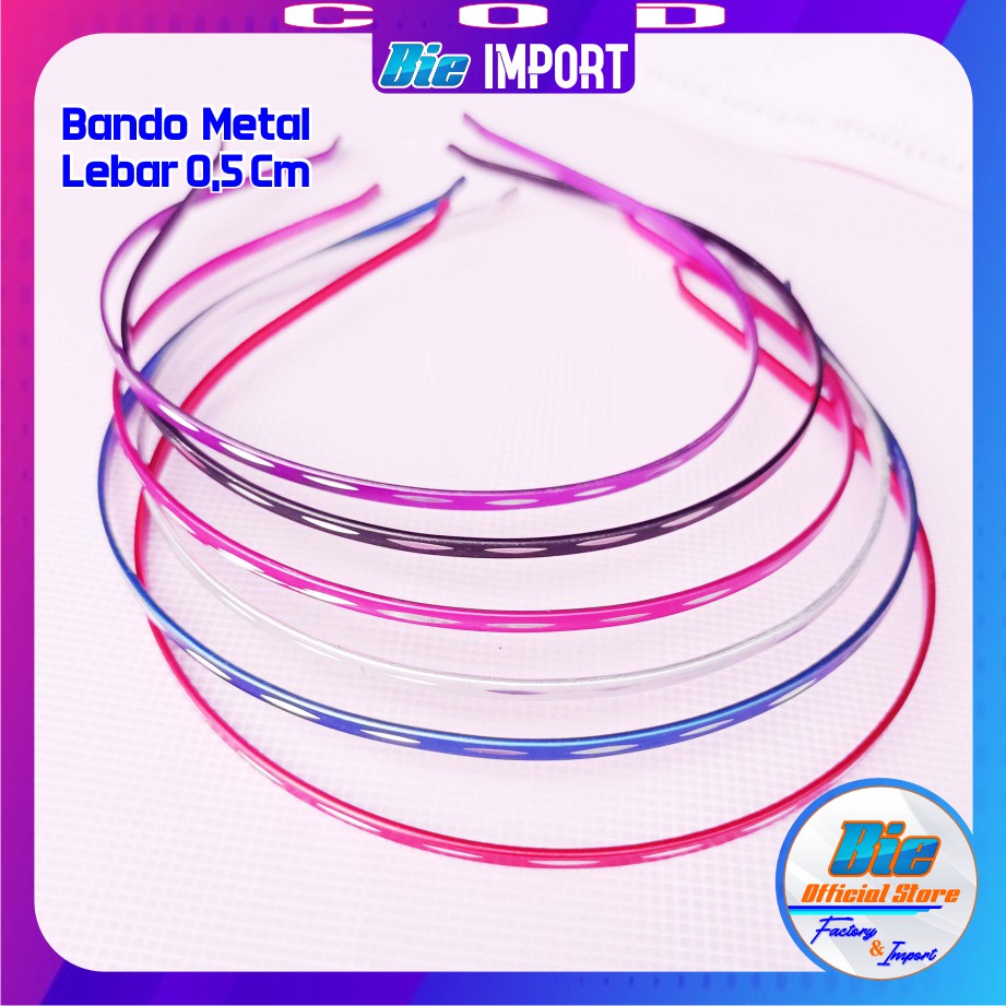 Bando Crome Metalik Warna Lebar 0,5 Cm Impor Best Seller