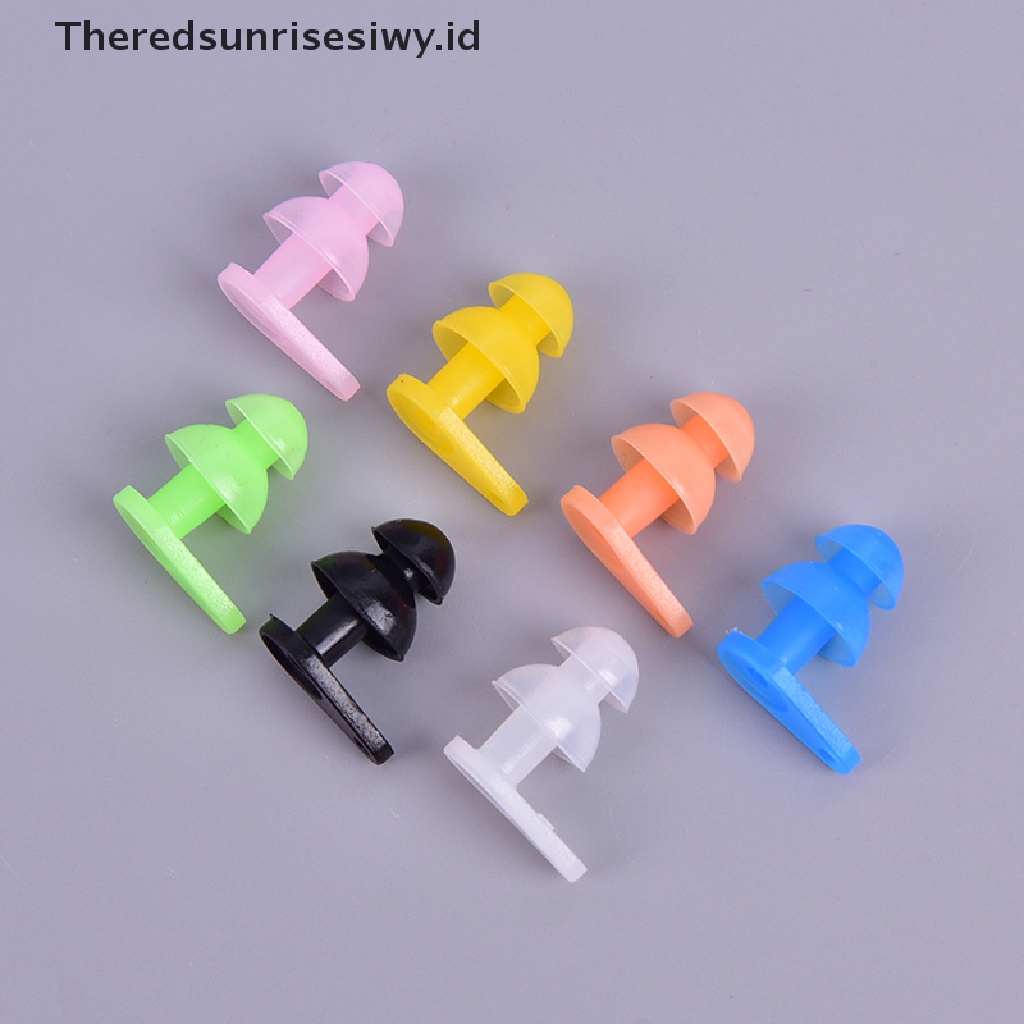 (Theredsunrisesiwy.Id) 1 Pasang Earplug Penutup Telinga Bahan Silikon Anti Air Untuk Berenang / Olahraga Air