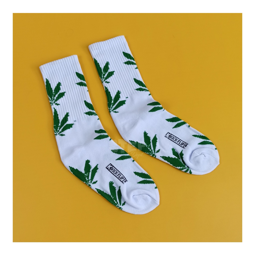 Kaos Kaki Motif Weed/Rumput OS 3