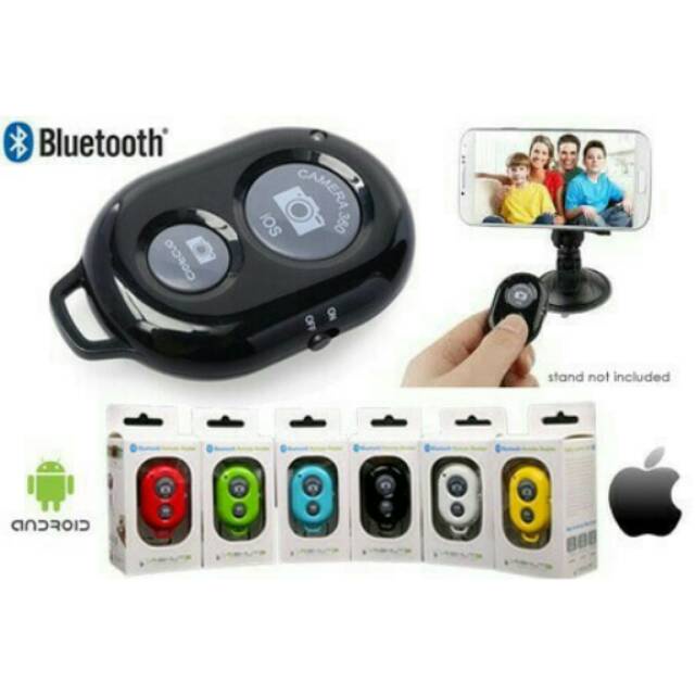 Tomsis Remot Bluetooth 3.0v shutter android iphone aksesoris fotografi jarak jauh