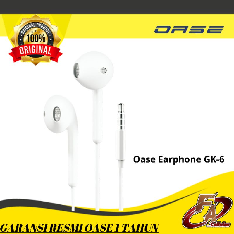 Oase Earphone GK 6 - Garansi Resmi Oase