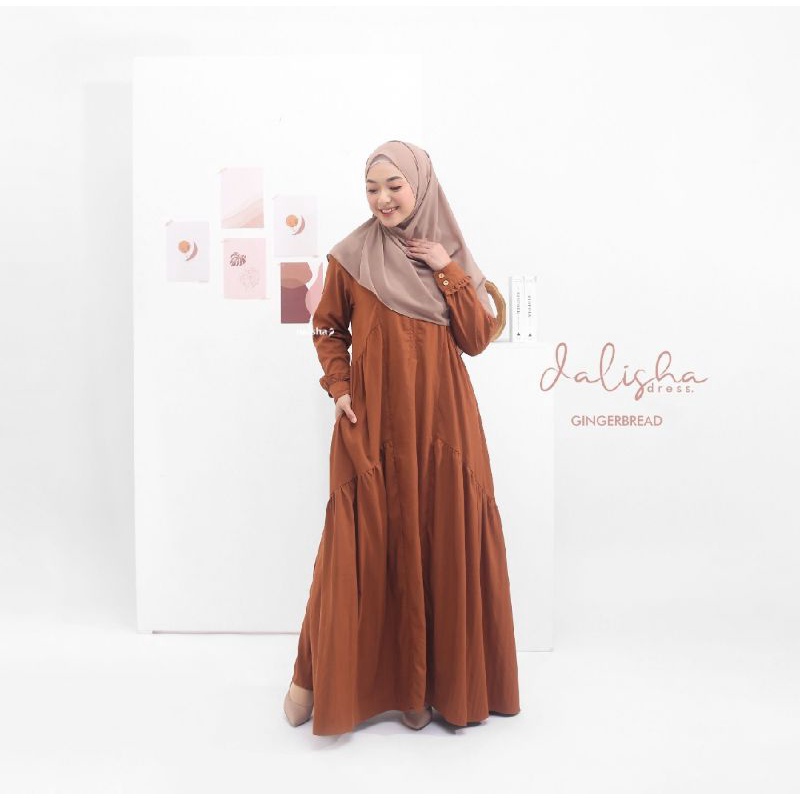 Dalisha Dress/gamis syar'i/gamis terlaris 2022