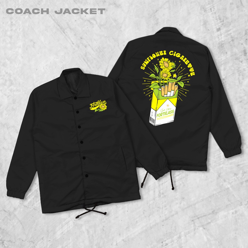 FORTGLASS Cigar Coach Jaket Pria Outwear Unisex Parasut