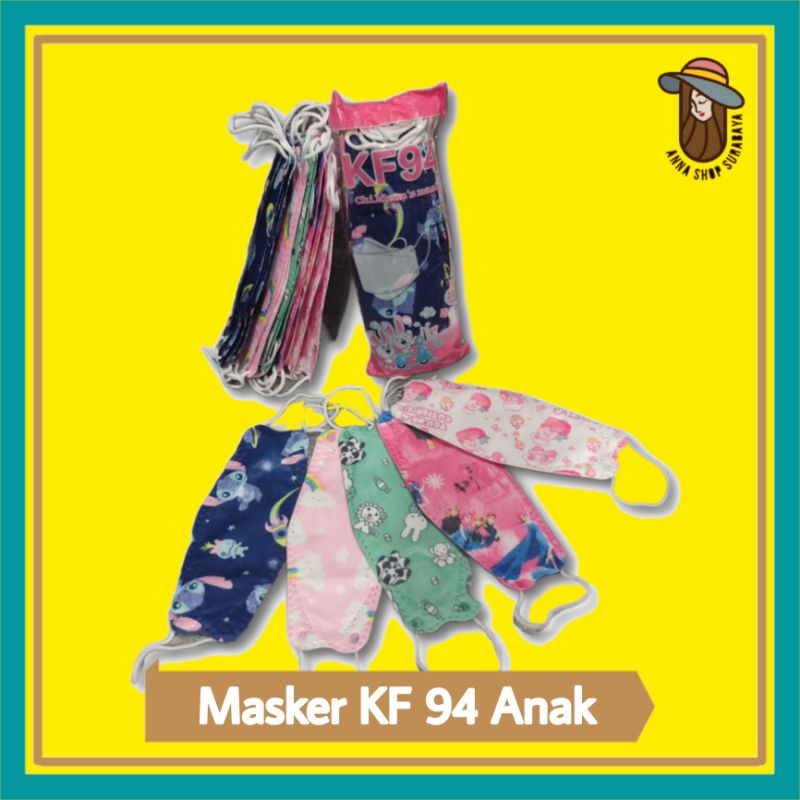 Masker KF 94 Anak Motif