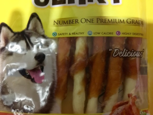 Pet8 JJ14 Sasami Jerky chicken fillet wrap crunchy 5&quot; 50gr Snack