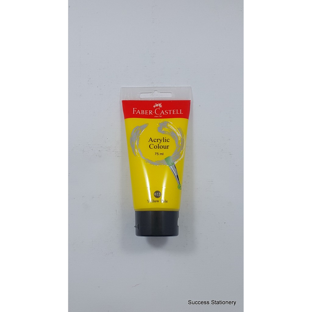 

FABER ACRYLIC 75 ML YELLOW PALE 022