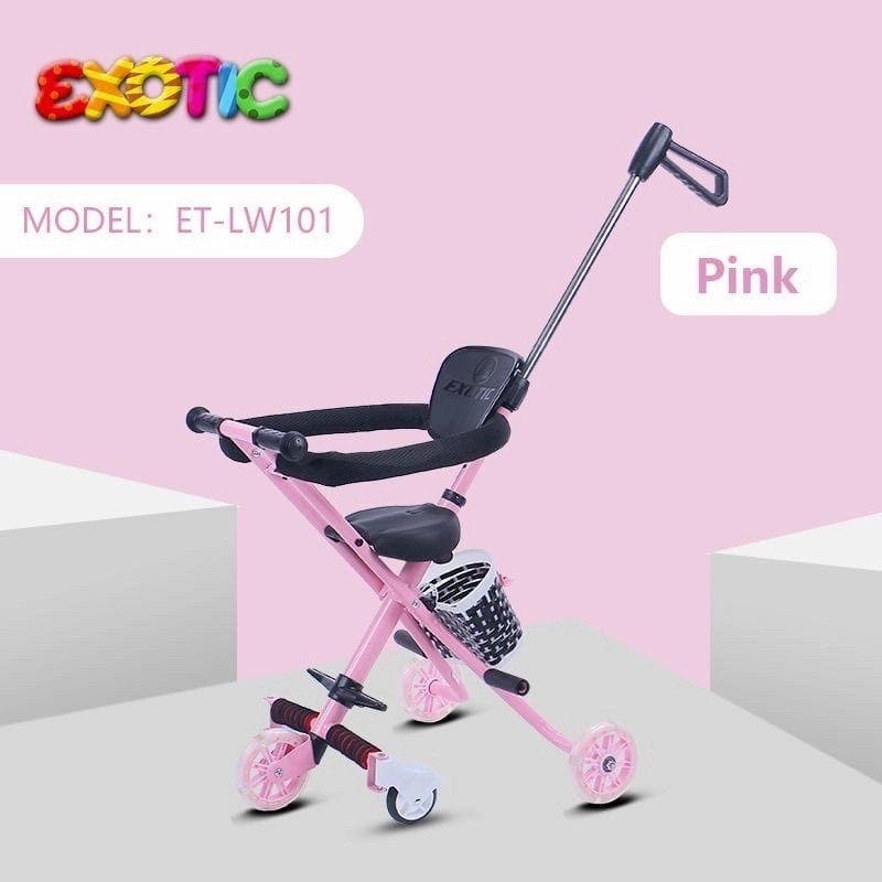 Exotic Magic Stroller LW 002/003/007/101/119/201/629-1 Kereta Dorong Bayi SNI-LW101 PINK