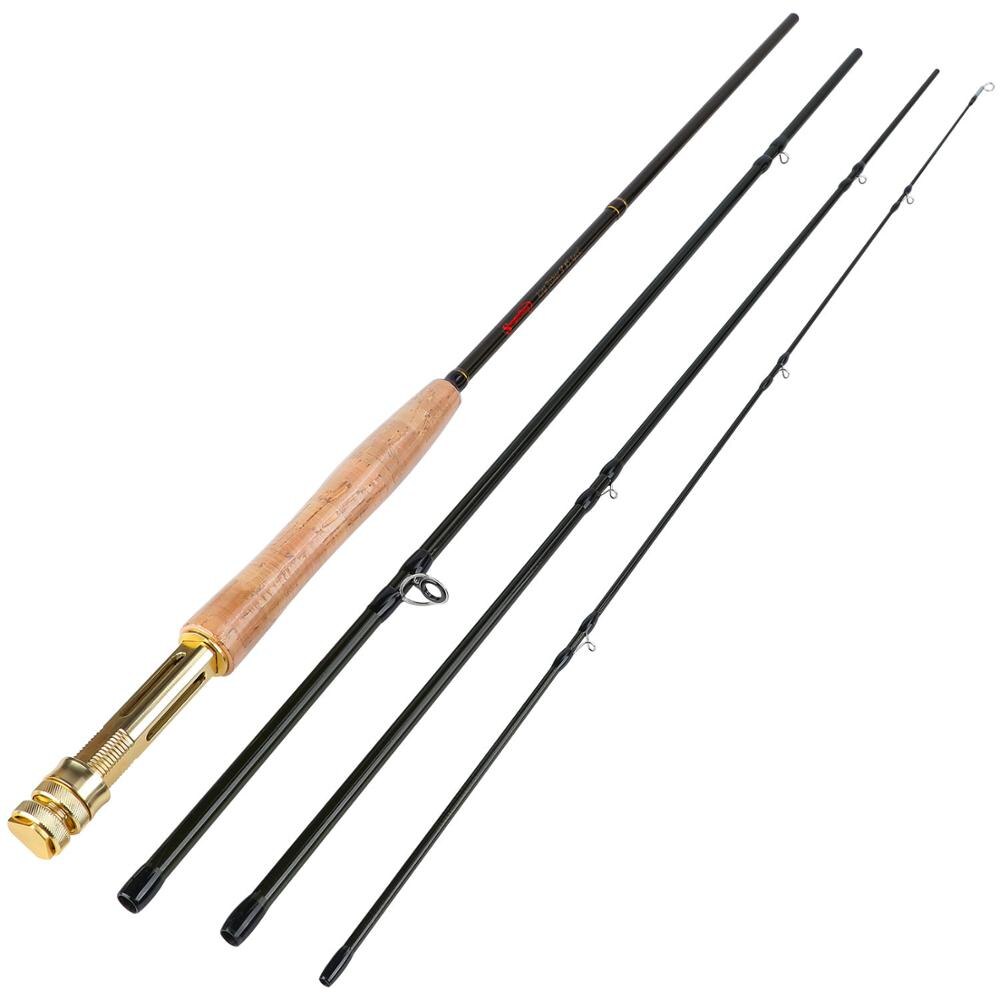 Sougayilang 2.7M Ultralight Fly Fishing Rods WT 5/6 4 Bagian Tindakan Cepat Batang Lalat Air Tawar untuk Trout Salmon Fishing Tackle-color 1