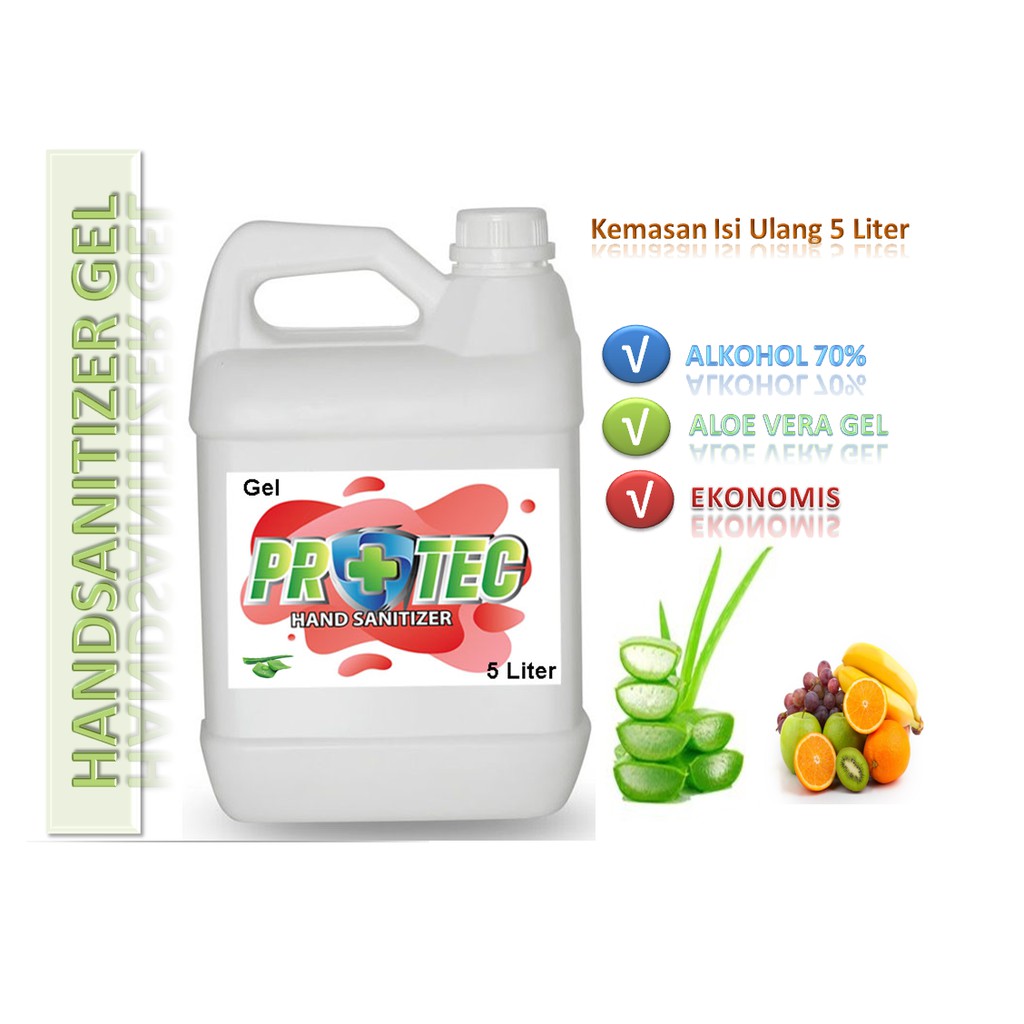 Hand sanitizer 5 liter protect gel lemon harga ekonomis