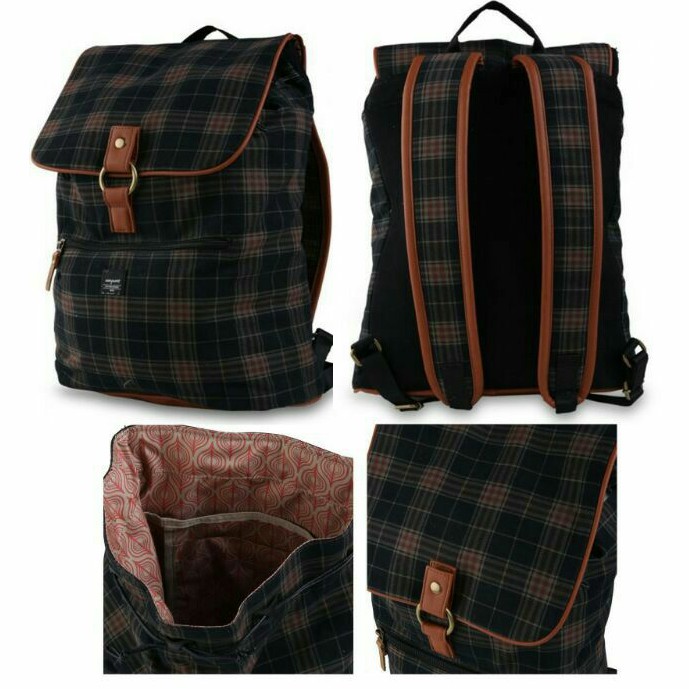 Tas Ransel Wanita Exsports Sweet Tartan