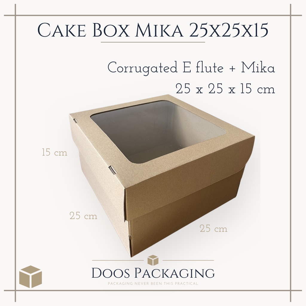 

25x25x15 | Cake box / Kotak kue / Dus kue ( 5 PCS )