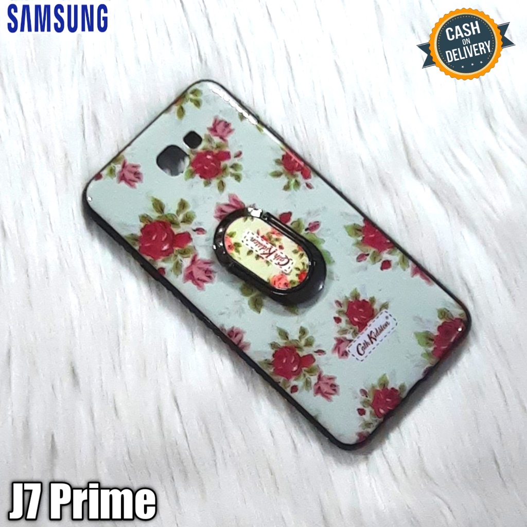 case ring motif bunga for samsung J7 prime