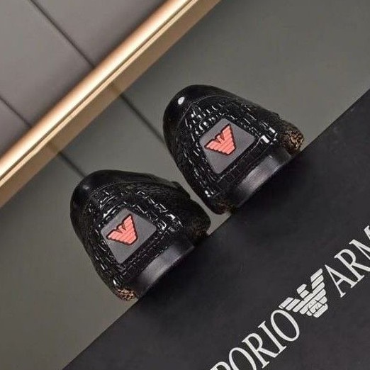 sepatu loafer pria sepatu slip on shoes men type lv A08 sepatu tanpa tali mirror