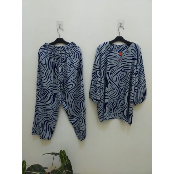 STELAN MAMA ROSA ZEBRA(COD)JUMBO/ONE SET WANITA TERBARU/ONE SET VIRAL KEKINIAN