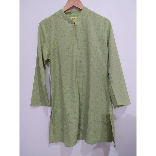 Tunik hijau kotak