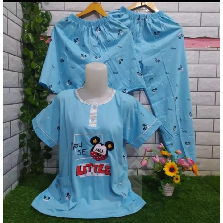 SETELAN BAJU TIDUR 3IN1 TESSA/PARTECIA,LENGAN PENDEK CELANA DAPAT 2.PANJANG 1,PENDEK 1.MODEL KEKINIA