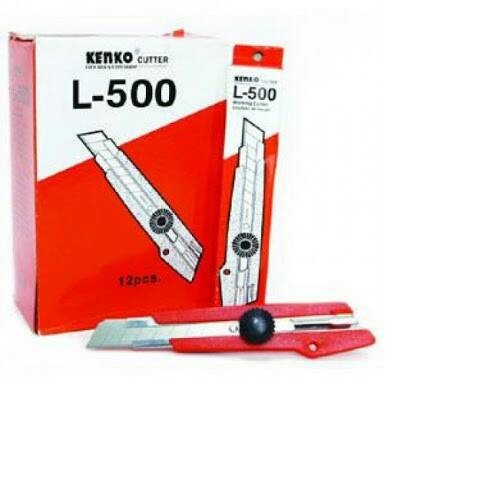 Cutter Besar Kenko L-500 Pisau Cutter Besar Cutter Kenko Cutter Alat Potong 100gr