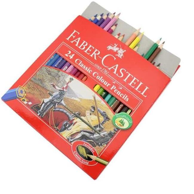 

Terbaik.. PENSIL WARNA KAYU 24 WARNA - FABER CASTELL CLASSIC 24 Warna (OFF-52)