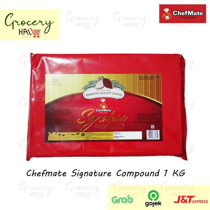 

CHEFMATE SIGNATURE DARK CHOCOLATE COMPOUND 1KG ( COKELAT BATANGAN )