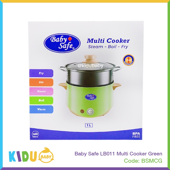 Baby Safe Multi Cooker Green LB011  Kidu Baby