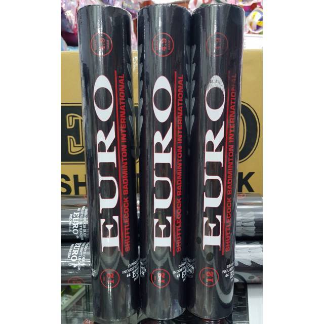Shuttlecock Euro hitam / Kok euro original / kok euro hitam murah