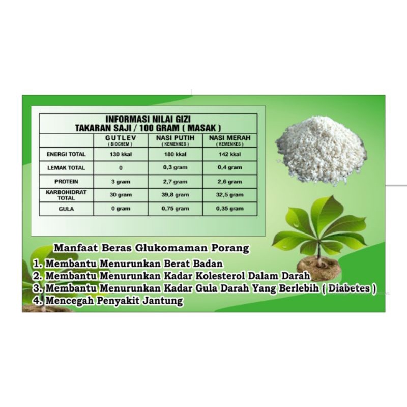 

Korzaln Bpom * 1Kg Beras Porang Gutlev Bebas Gula Dan Lemak Beras Diet Beras Diabetes