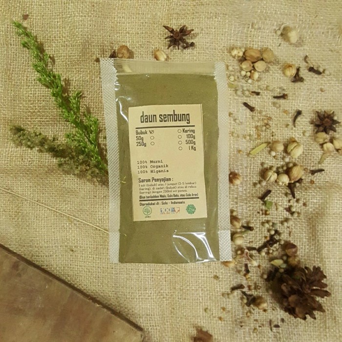 

DAUN SEMBUNG BUBUK 100 Gram - Blumea Balsamifera - MURNI - JSR