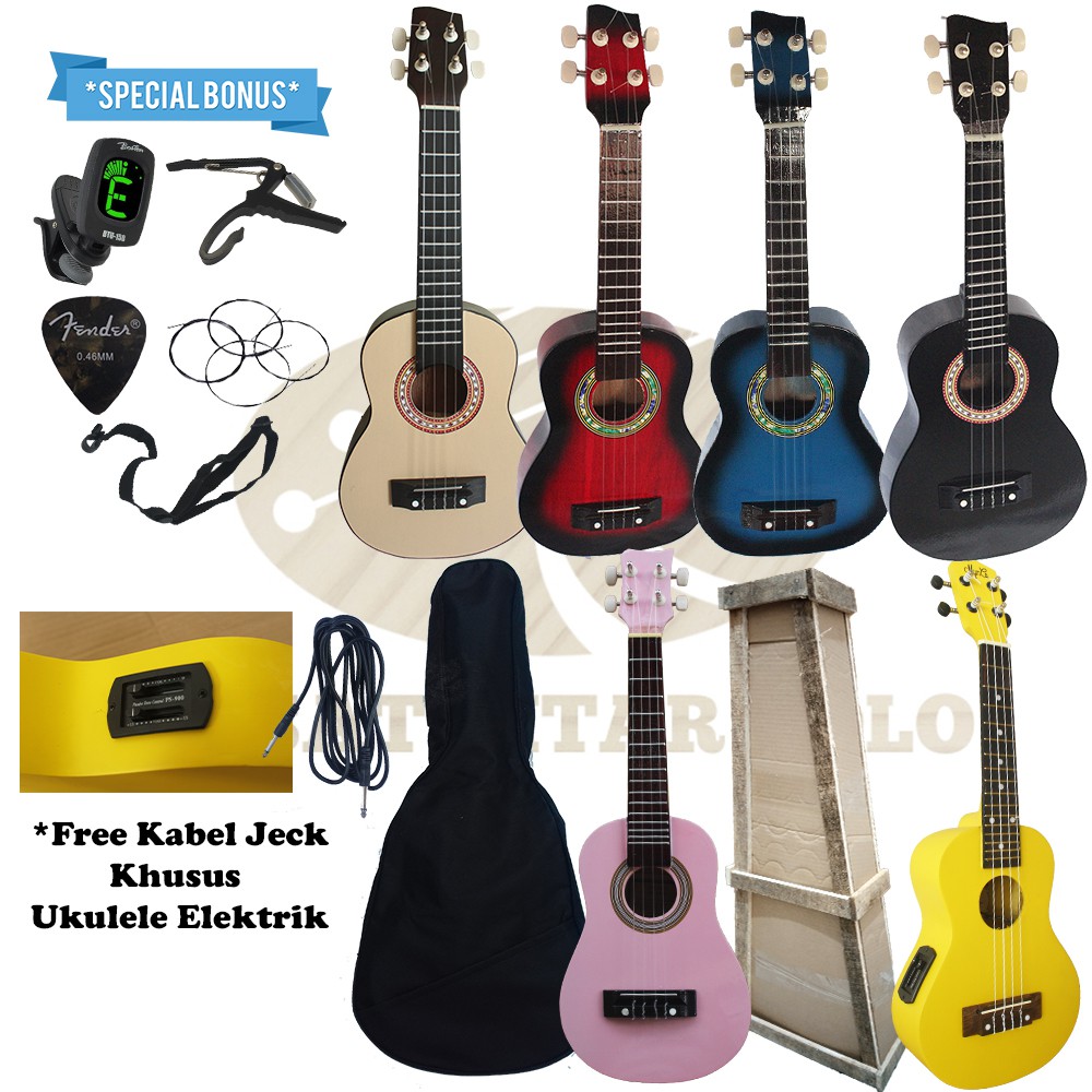 Harga ukulele akustik elektrik 