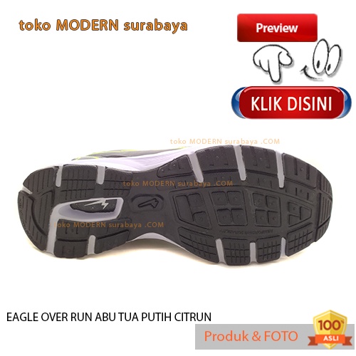 UKURAN JUMBO Sepatu pria olahraga running sneakers tali EAGLE OVER RUN