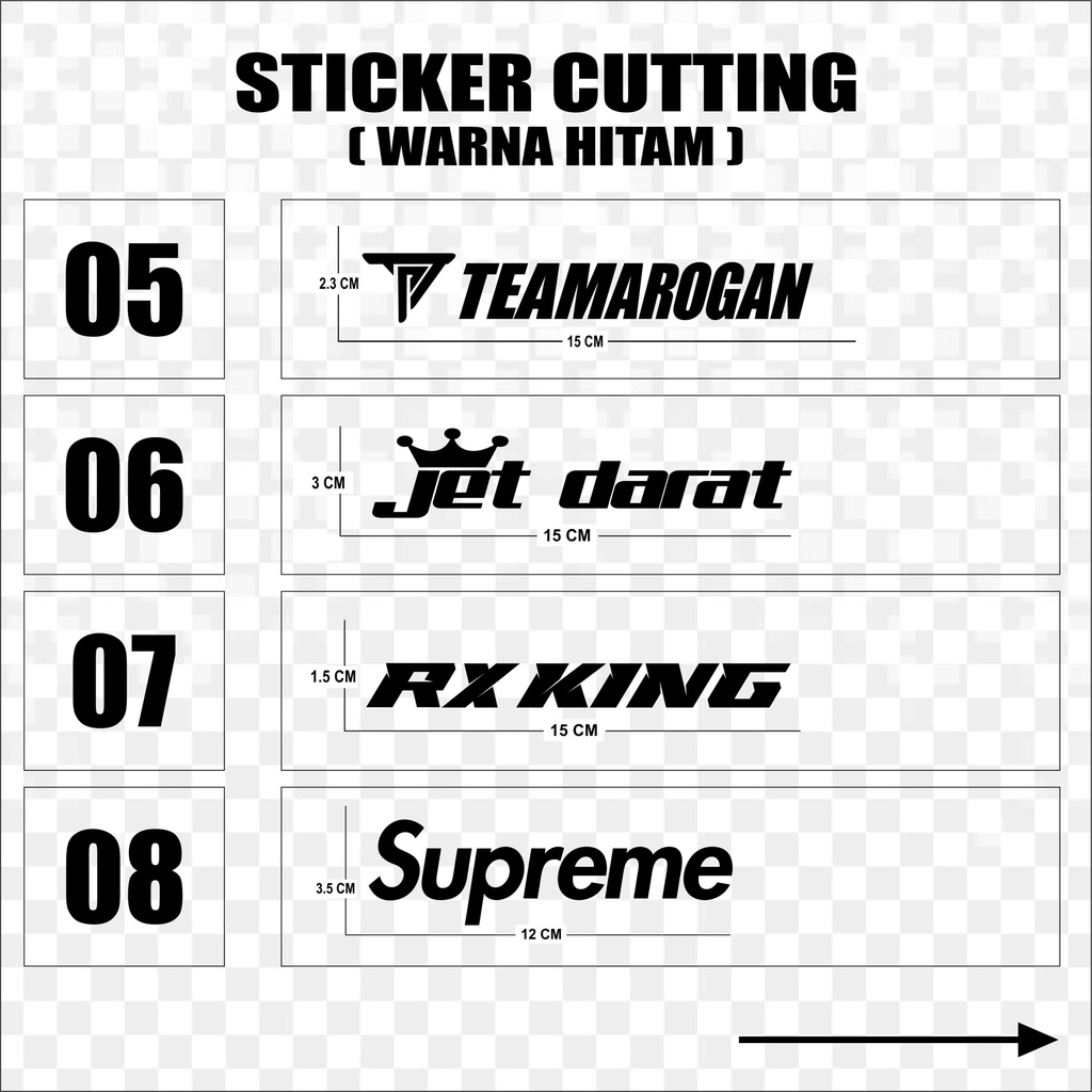 Sticker Cutting Stiker Motor Hitam 1