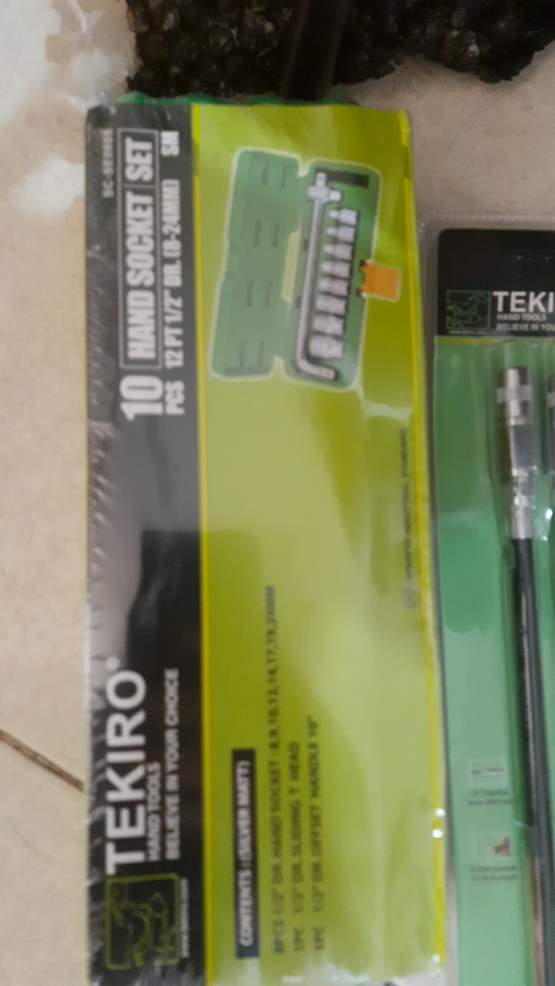 10pcs Kunci Sock Set 1/2 Inch 6pt/12pt(8-24mm)(plastik) Tekiro