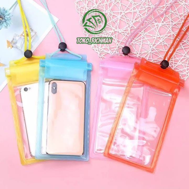 Pelindung Hp Anti Air Case Handphone Waterproof XL Airbag Waterproof