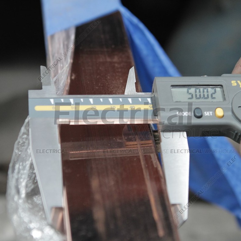 RAIL COPPER RC BUSBAR IMPORT 6x50mm 4 Meter ( PLAT TEMBAGA 6x50 6 x 50 mm )