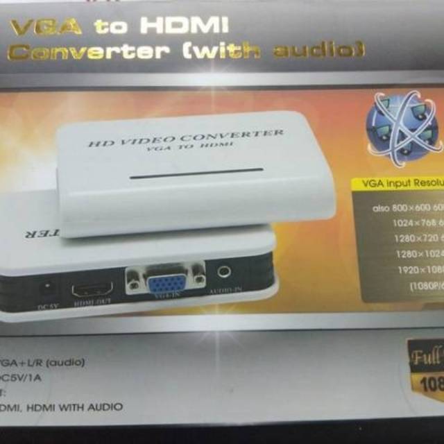 Konverter VGA to HDMI With Audio FY1316