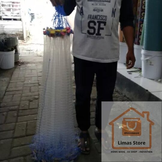 JARING IKAN SIAP PAKAI, UKURAN LUBANG KECIL COCOK UNTUK IKAN WADER