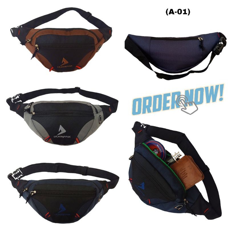 Tas Selempang Waistbag Laki-Laki Tas Pinggang Keren