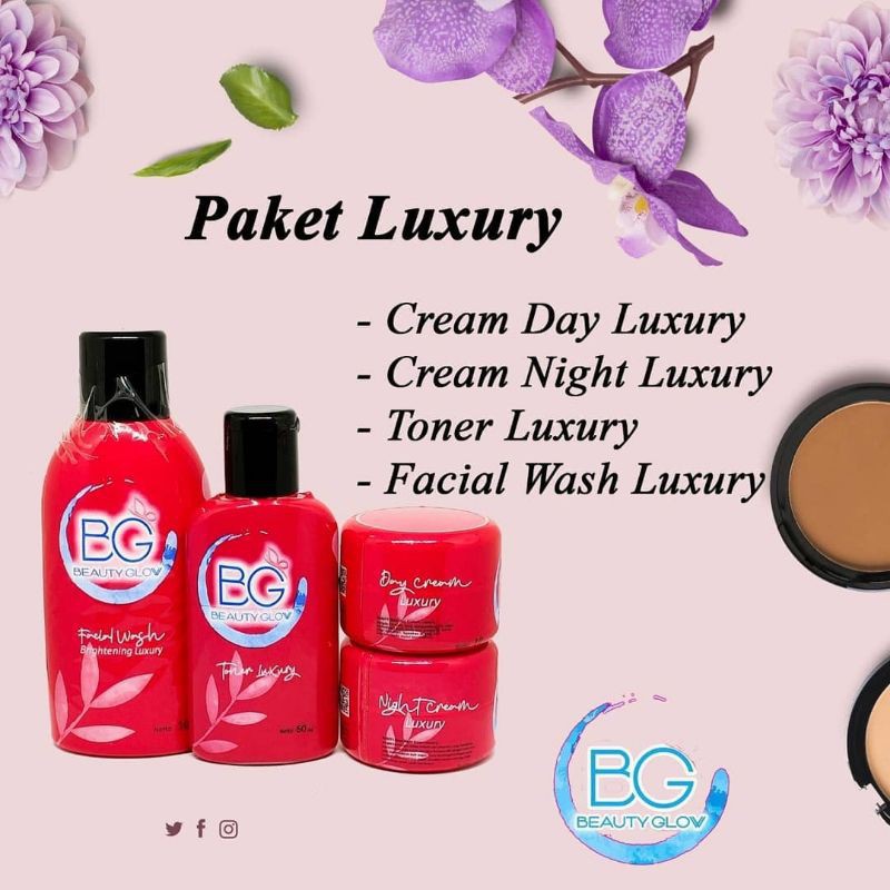 BG SKINCARE / BEAUTY GLOW SKINCARE/ PAKET LUXURY