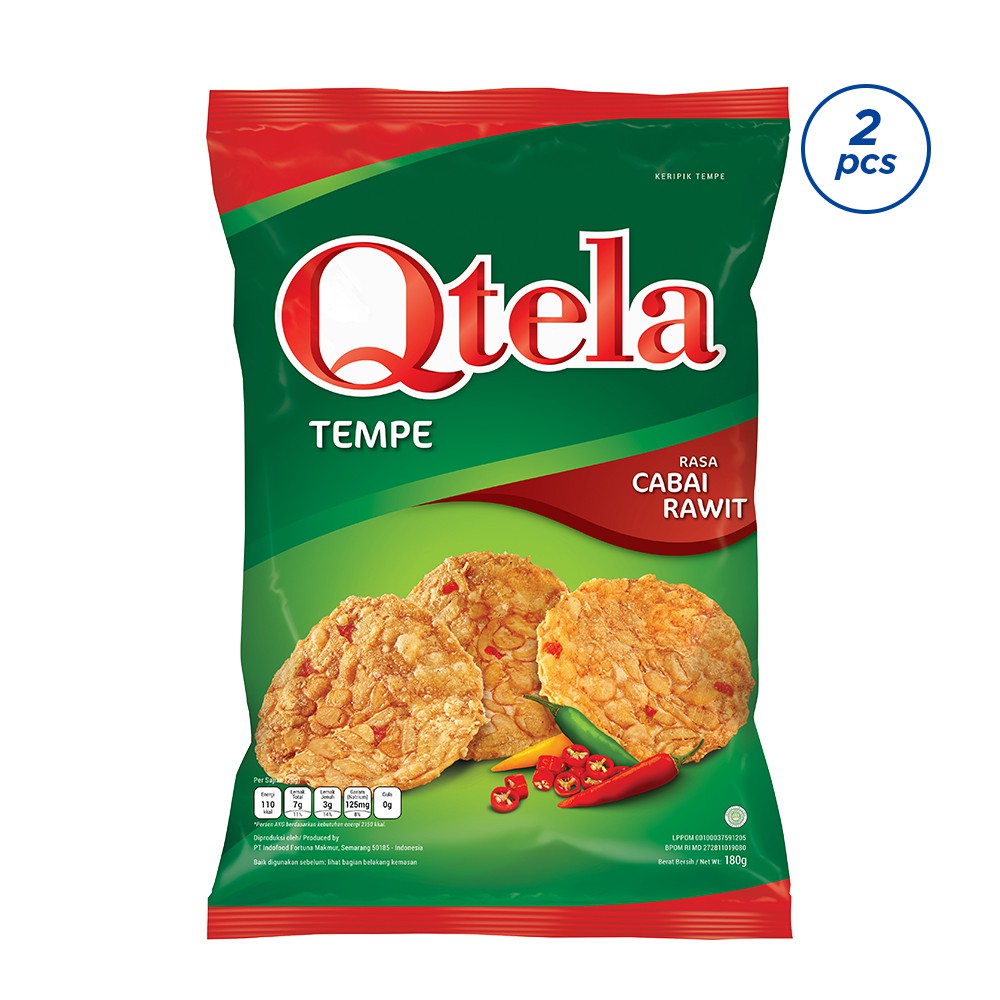 

Qtela Tempe Cabai Rawit 180 Gr - 2 Pcs