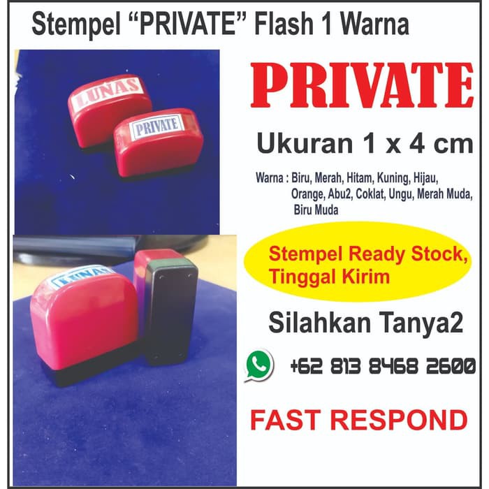 

Stempel Private Flash 1 Warna