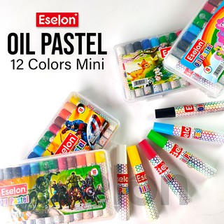 Crayon MINI ESELON 12warna / Oil Pastel / Crayon Eselon 12 colors