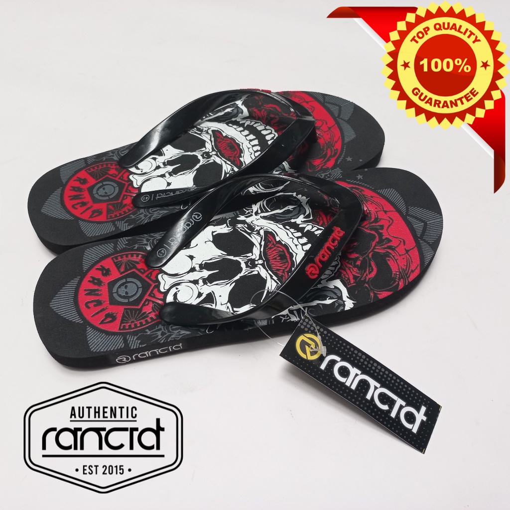 RANCID (Grosir Rp 12.800 min beli 5 pasang) Sendal Distro Japit Pria Dewasa