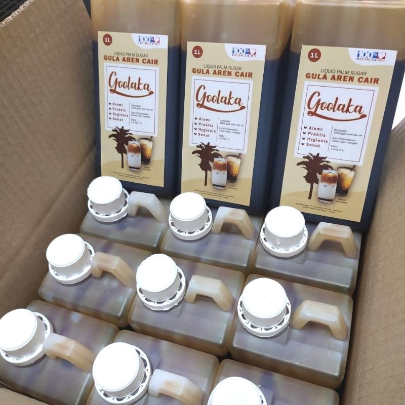 

Gula Aren Cair 12liter GOOLAKA /gula aren asli / gula aren cair harga pabrik / kemasan karton